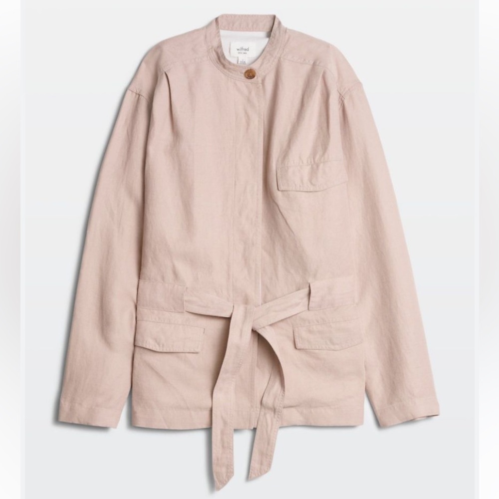 Aritzia Wilfred Nicolette Linen Military Jacket